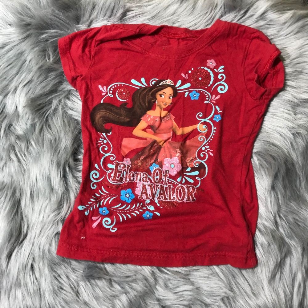 Disney Elena of Avalor red shirt XS 4/5